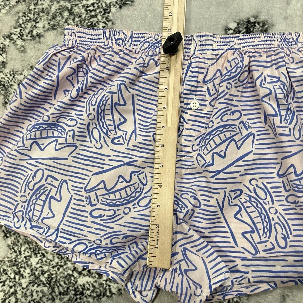 Bonds Australia Boxer‎ Shorts Mens Sz Large Blue Graphic Print Cotton Lounge